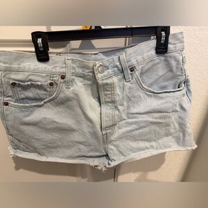 Levi's Light Blue Jean Shorts for Women